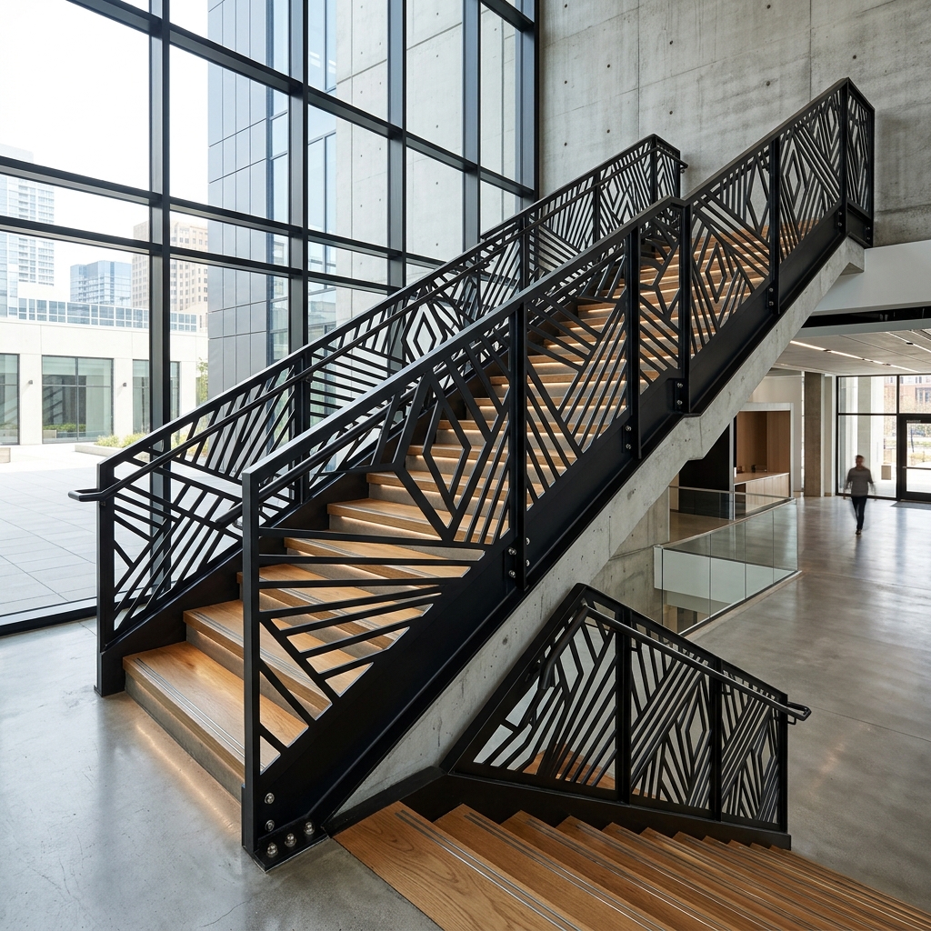 Modern Steel Railing